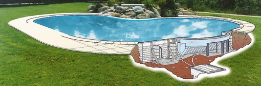 piscina in acciaio strutturale